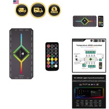 9-Port ARGB PWM Fan Hub Controller - Magnetic PC Case Fan Splitter with SATA ...