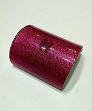 CHANEL Coco Mark Barrette Hair Clip Hairpin Logo Glitter Metallic Pink Womens