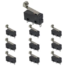 BOJACK Micro Limit Switch with Momentary Roller Lever Arm SPDT 1NO 1NC 3... 