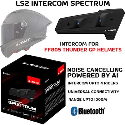 LS2 Spectrum Intercom Bluetooth FF805 Thunder Motorradhelme Universal Fit
