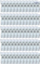 72 PK Mens King Size Premium Cotton Crew Socks White Size 13-16 -Mens Crew Socks