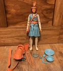 1967 Marx Johnny West Wildflower Princess Action Figure 12" Doll + Accessories