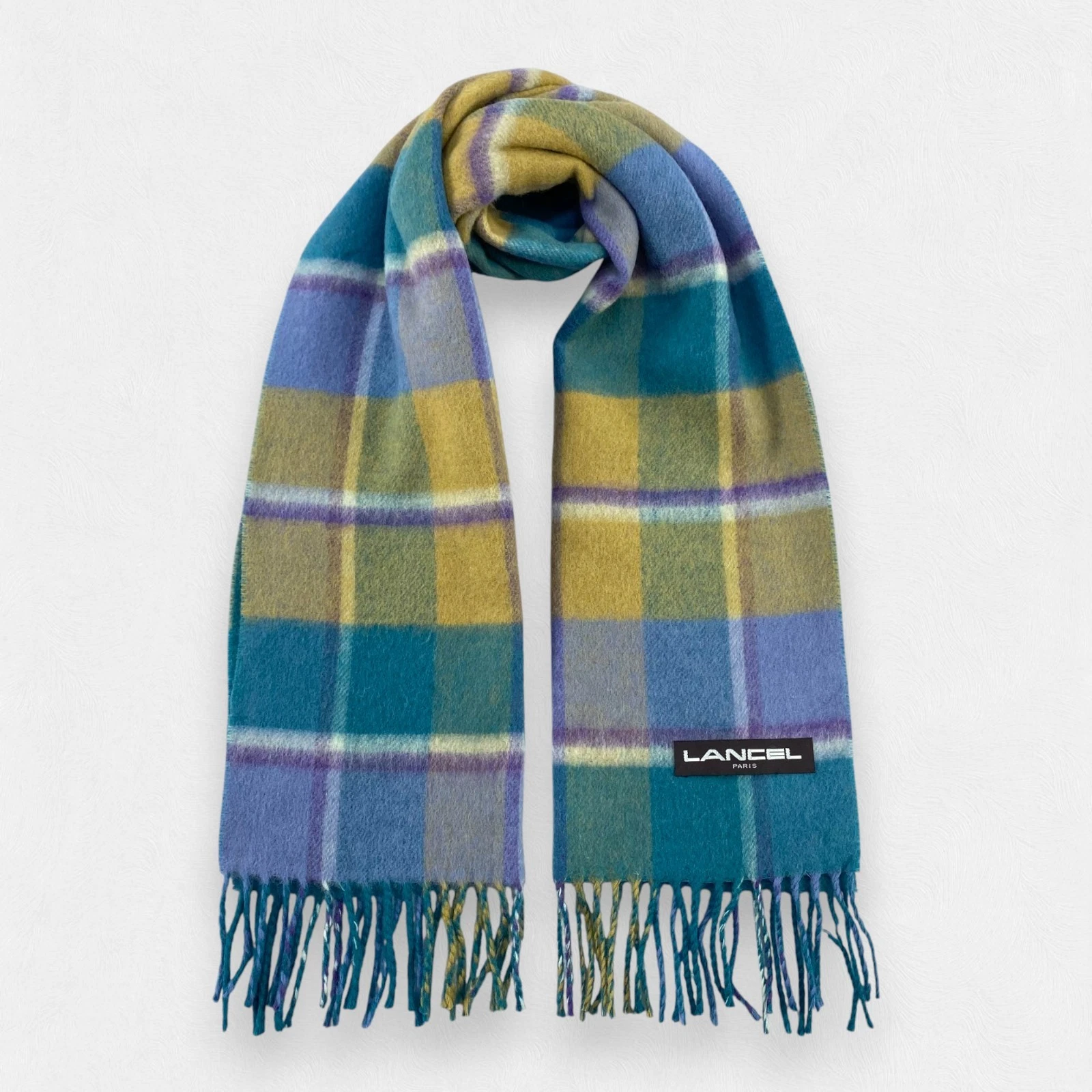 Lancel Scarf Muffler Wrap Scarf Wool Cashmere Unisex Scarves
