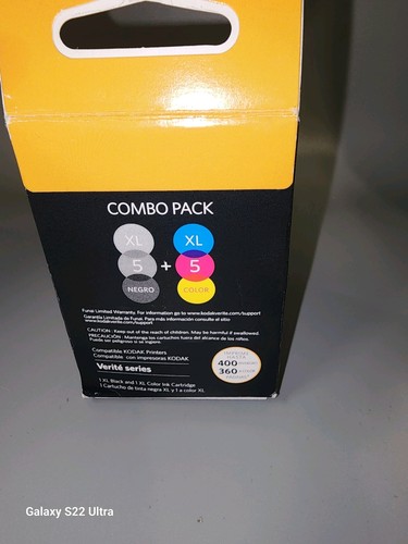 Kodak XL Combo Ink Cartridge for Verite Printers Black Inkjet Printer Ink - 第 2/5 張圖片