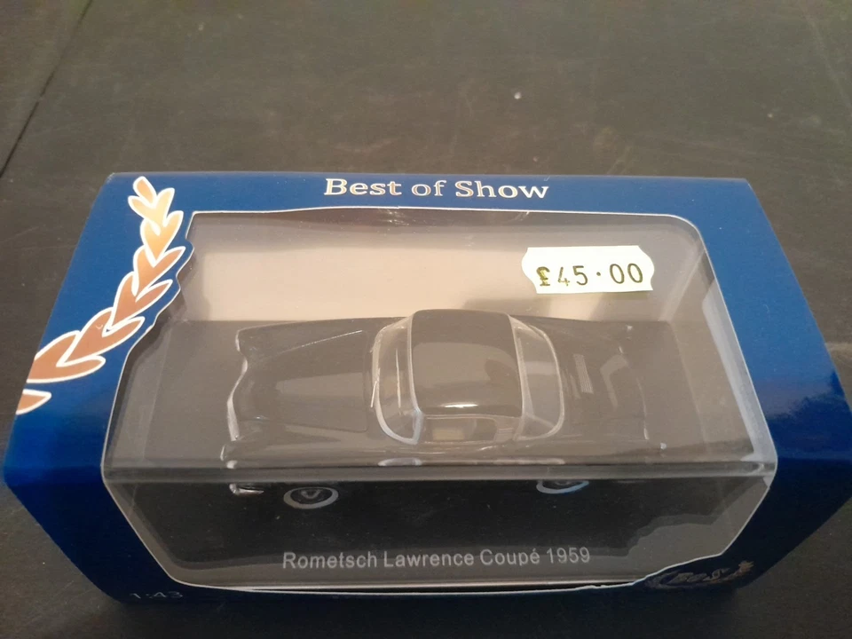 Best Of Show (BOS) escala 1/43 BOS43290 - 1959 Rometsch Lawrence cupé - negro Foto 3 de 4