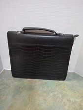 Buxton Zippered Portfolio Binder with Handle, Professional Faux Leather w/calc.