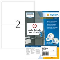 Herma 10314 Universal Etiketten AblöSbar, 100 Blatt, 199,6 X 143,5 Mm, 2 Pro A4