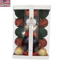 Shatterproof Christmas Ornaments Set 62 Pieces Durable Holiday Decorations New