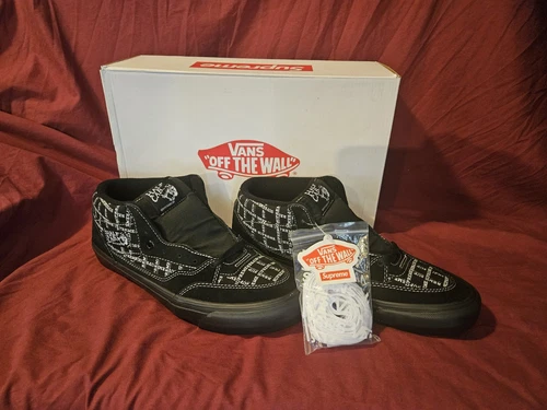 Grille noire VANS Supreme Half Cab '92 taille 10,5 deadstock jamais portée avec boite
