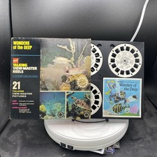 VINTAGE VIEW-MASTER 3D TALKING REEL PACKET WONDERS OF THE DEEP COMPLETE
