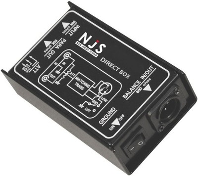 NJS Passive DI-Box NJS053 Pro Sound Audio Gitarre Keyboard Direkteinspritzung 1 Kanal
