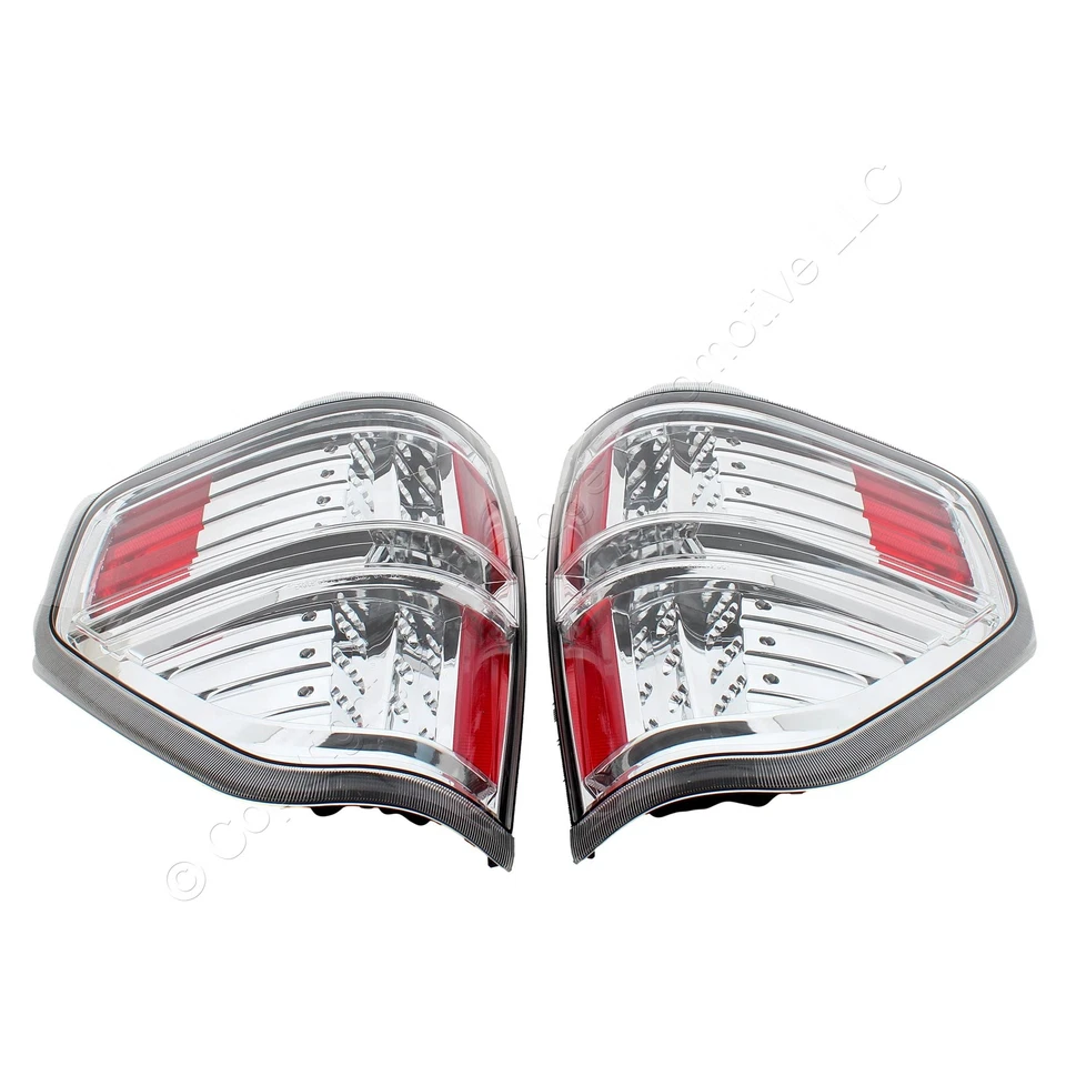 Pair Anzo 311147 Rear Chrome w/ Red Inserts LED Tailights for 2009-14 Ford F-150 - Imagem 2 de 4