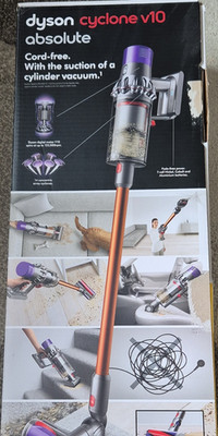 Dyson Cyclone V10 Absolute Stabstaubsauger kabellos 14 Zyklone orange/silber