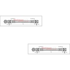 2x METZGER Bremsschlauch links rechts für Opel Manta B 58_ 59_ Ascona 81_