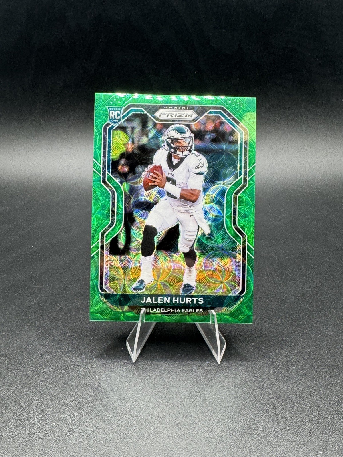 2020 Panini Prizm JALEN HURTS #343 RC /75 Green Scope EAGLES