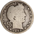 1893-S Barber Quarter