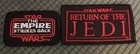 Star Wars Fan Membership Club Patches Return Of The Jedi Empire Strikes Back