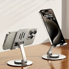 Metal 360 Degree Rotating Mobile Phone Tablet Pc Stand Lazy Portable Foldable St