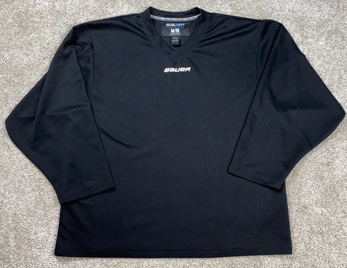 Bauer Team Senior Hockey Practice Jersey Long Sleeve Size Medium Black