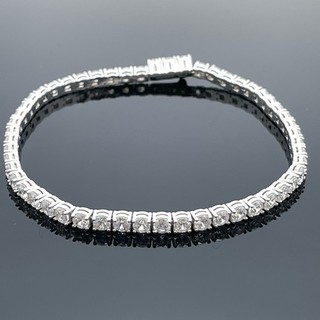 TENNISARMBAND AUS 925/ SILBER RHODINIERT MIT ZIRKONIA SCHMUCKJAGD