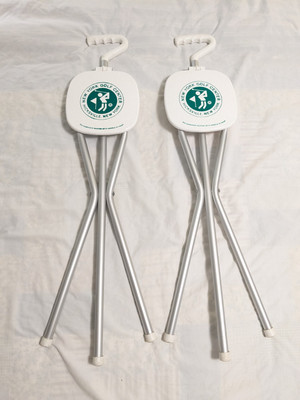 Pair Of Folding Three-legged Sports Seats Golf New York Golf Center...