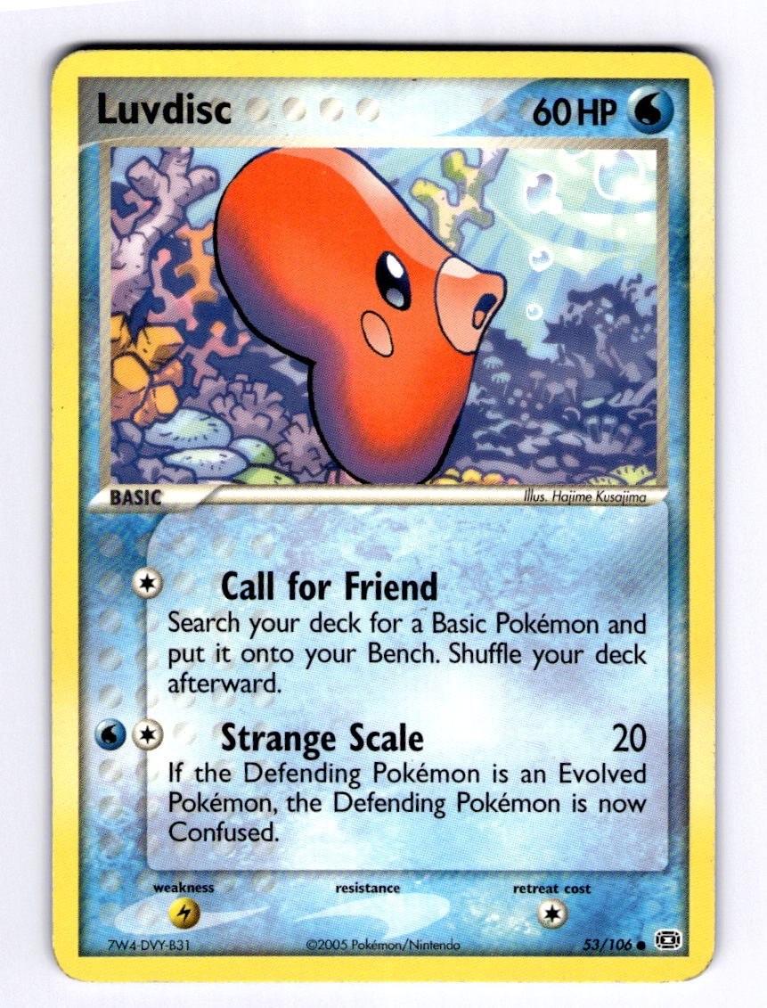 Luvdisc Emerald #53 (2005) Common NM Pokemon