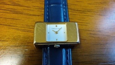 Tokio kumagai Watch SEIKO White Dial Leather Band Quartz Vintage