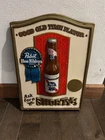 Vintage Pabst Blue Ribbon Plastic Beer Bottle Sign 3D Bottle PBR