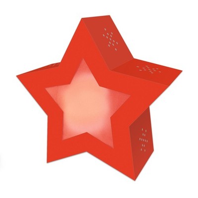 URSUS Twinkle Star Kinder Laternen Bastelset NEON ROT Stern St Martin Umzug neu