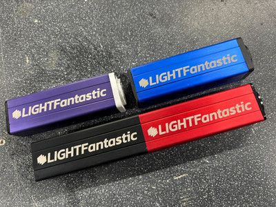 LASER Custom Etched Type D 90mm Inline Alu Box XLR DMX Ethercon Powercon