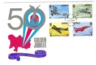 Jersey Comm/FDC - 50th Ann of RAFA - 1975 (JES360)
