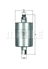 Kraftstofffilter Leitungsfilter KL 21 KNECHT für PORSCHE 911 911 Cabriolet 928