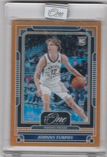 JOHNNY FURPHY 2024-25 Panini One and One Orange RC (25/49) Pacers Rookie #117
