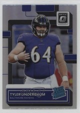 2022 Panini Donruss Rated Rookie Optic Preview Holo Prizm Tyler Linderbaum 8mm