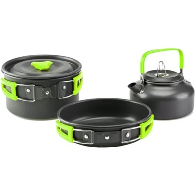 aiGear Camping Kochset/Cooking Mess Kit | Outdoor Camping Essentials - Topf