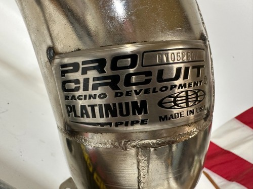 2002 YZ250 Pro Circuit Ti-2 Shorty Carbon Fiber Titanium & Platinum Pipe SET - Picture 4 of 16