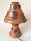 rare vintage Brazilian Butterfly Wood lamp — photo 3