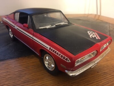 1969 Plymouth Barracuda Red/Black 1:18 Scale. 383 ERTL Road