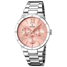 Festina F16716/3 Women's Boyfriend Pink Dial Watch