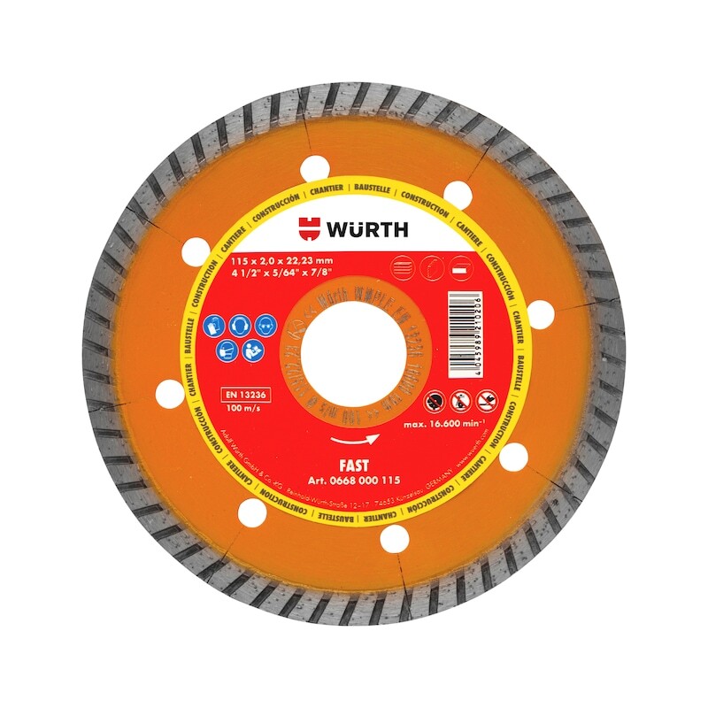 Disco Diamantato 125 Mm Per Taglio Gres Porcellanato E Piastrelle - Tagli A 45°, Marca Vorfal - Foto 6