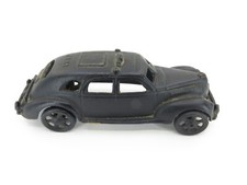 Antique 1930s Arcade Cast Iron Sedan Taxi Toy Car 8" long