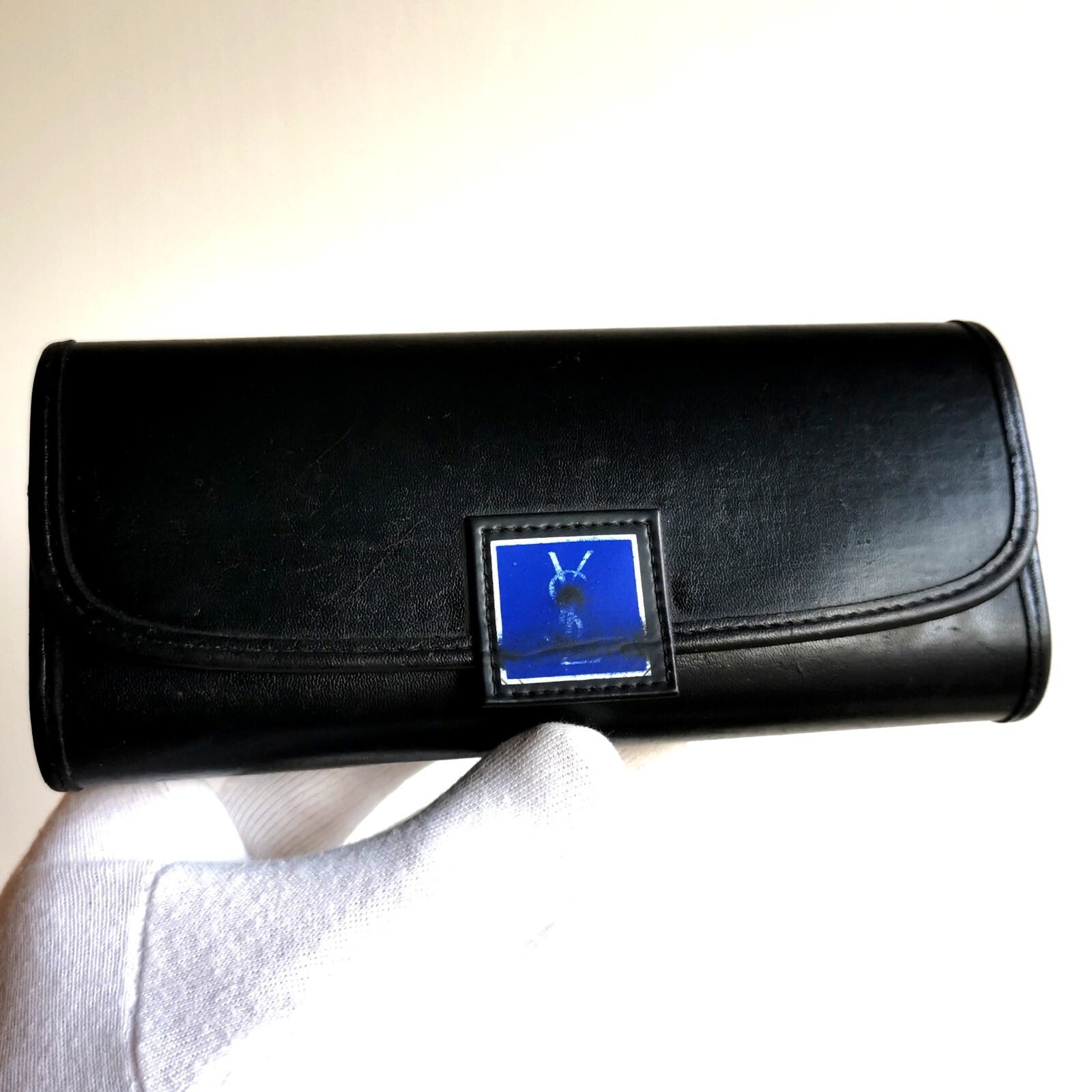 fodero occhiali da sole YVES SAINT LAURENT Ysl sunglasses case custodia astuccio