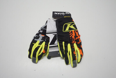 KLIM XC Lite Glove MX Off-Road Mens Size Small Digital Chaos Orange Motocross T4