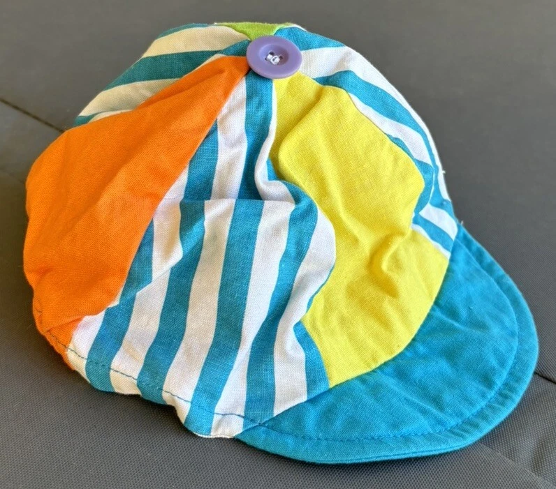 De colección Colorido Molinete Sombrero Gorra Niño Pequeño Talla 18M Disfraz Circo Foto 2 de 4