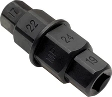 Motion Pro 08-0397 Hex Axle Tool 17,19,22,24 mm Heavy Duty Chromoly Steel 