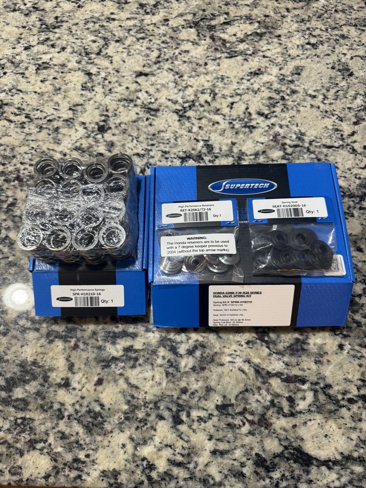 K Tech P240 Spring Supertech 92lb Dual Valve Spring Kit Honda K20 K20A K20Z1 K20Z3 K24 ...