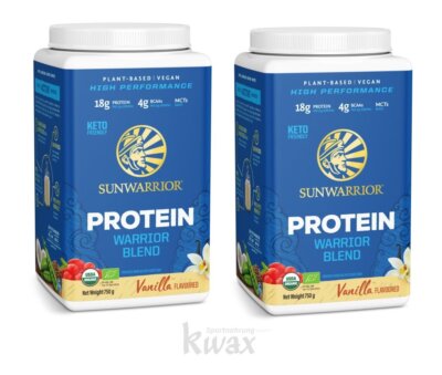 (EUR 41,67/kg) 2er-Pack Sunwarrior - Warrior Blend Protein - 2 x 750g