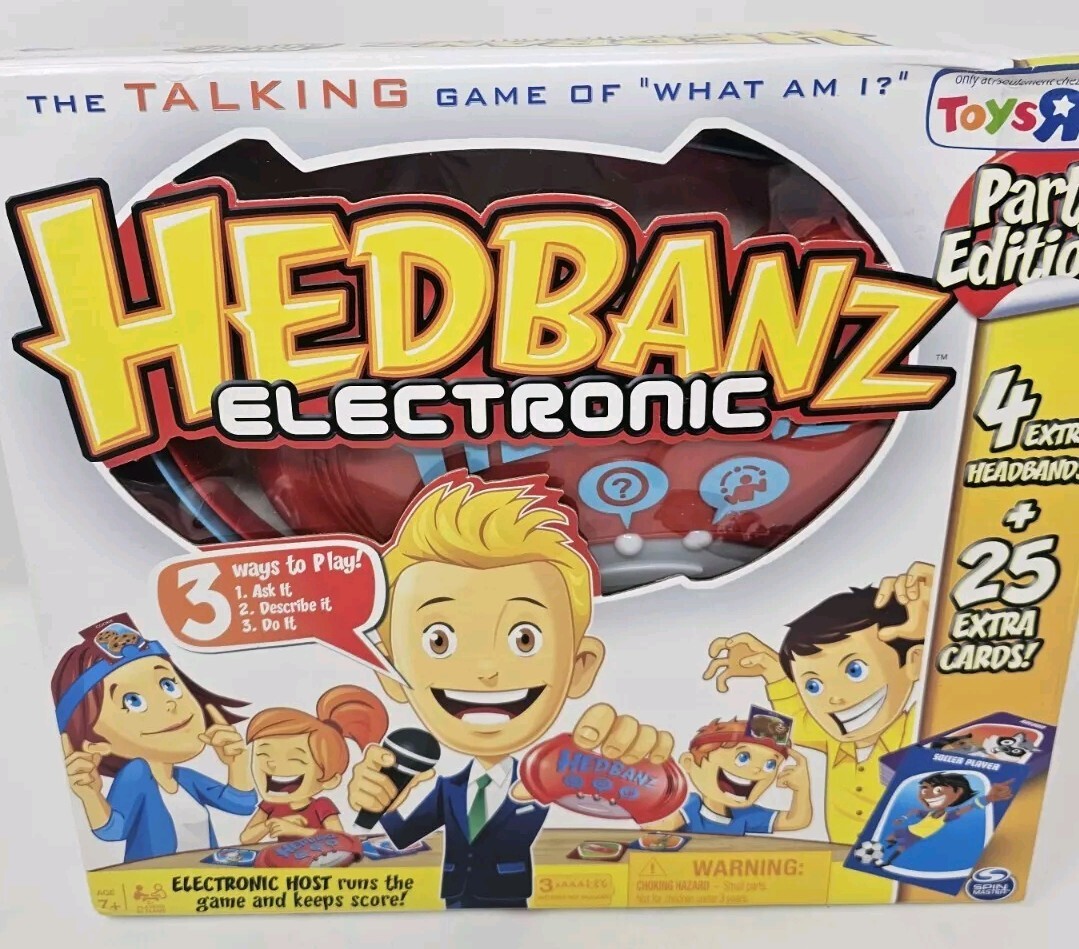 Spin Master Juego de Mesa Hedbanz Juguete Electrónico R Us Talking EDICIÓN PARY