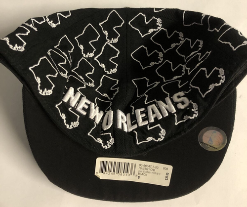 New Orleans Hornets NBA Fitted Basketball Logo Hat UNK Respect the Grind S 8 - Picture 2 of 3