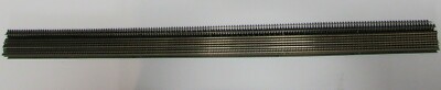 10 PIECES ATLAS NICKLE #2500 FLEX TRACK CODE 80 N-SCALE + RAIL JOINERS (LOT 912)